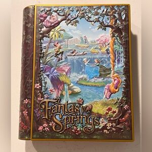 Tokyo DisneySea Fantasy Springs Book Shaped Tin - Collectable